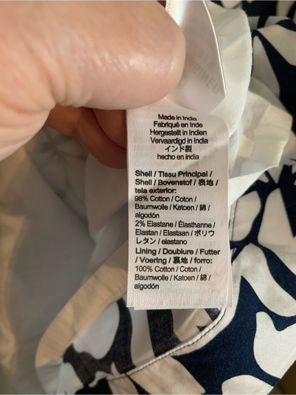 J. Crew White Halter Dress with Navy Floral Detailing NWT - Picture 9 of 11